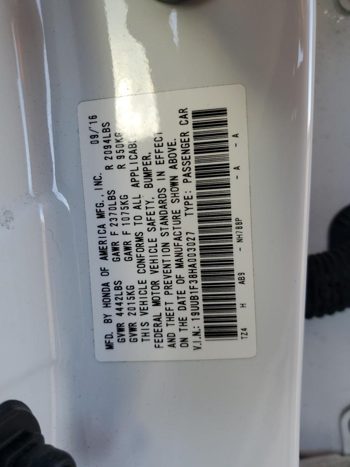 VIN 19UUB1F38HA003027 2017 ACURA TLX no.12