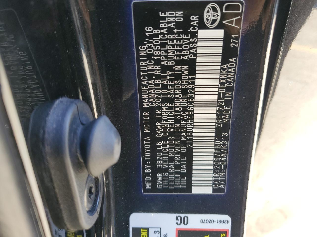 2016 Toyota Corolla - Image 12