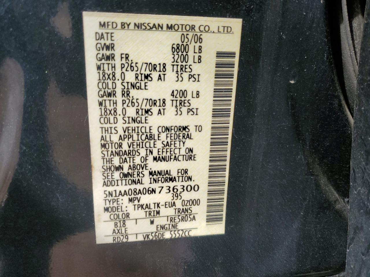 2006 Nissan Armada - Image 15