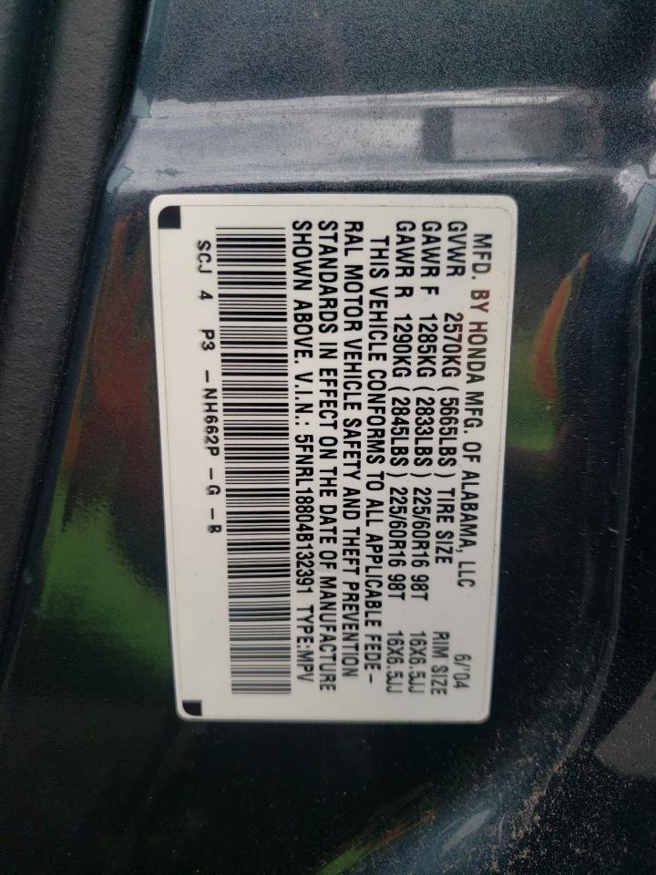 5FNRL18804B132391 2004 Honda Odyssey Ex