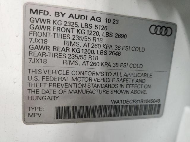 WA1DECF31R1045049 Audi Q3 PREMIUM 13