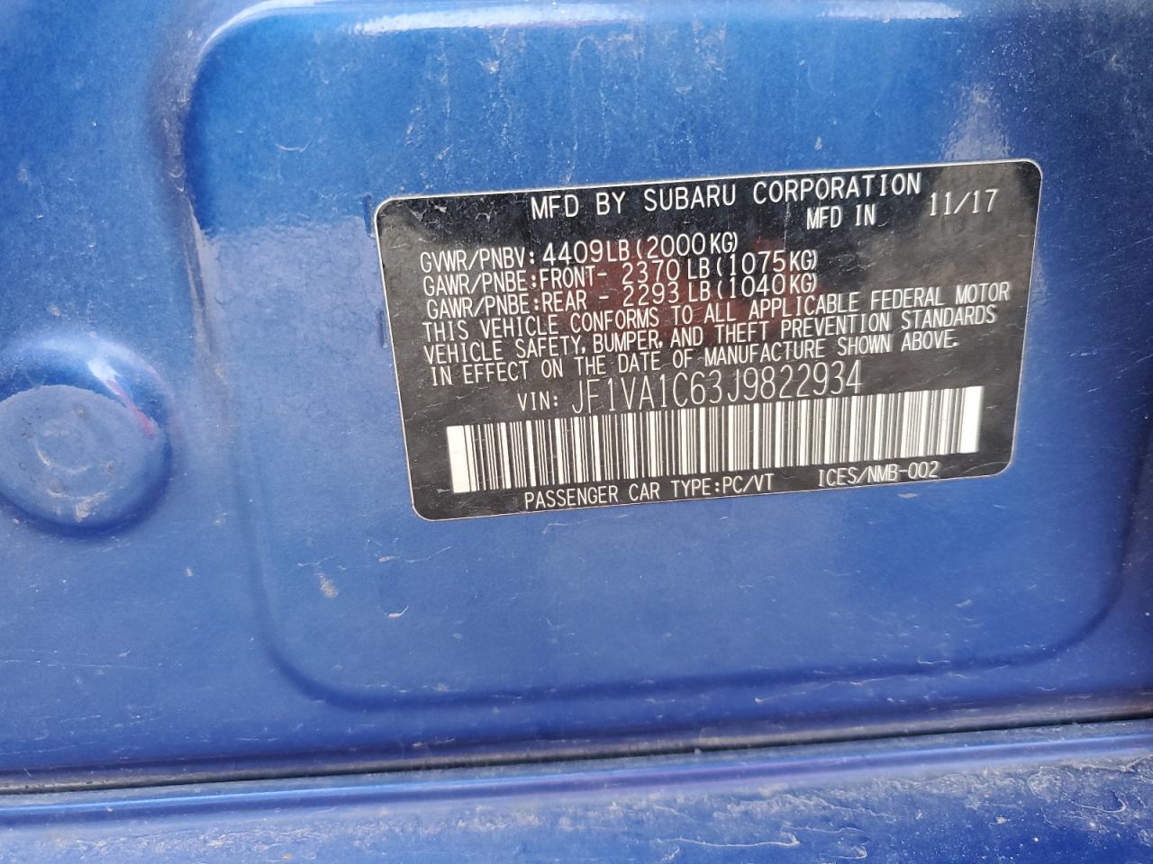 2018 Subaru WRX - Image 12