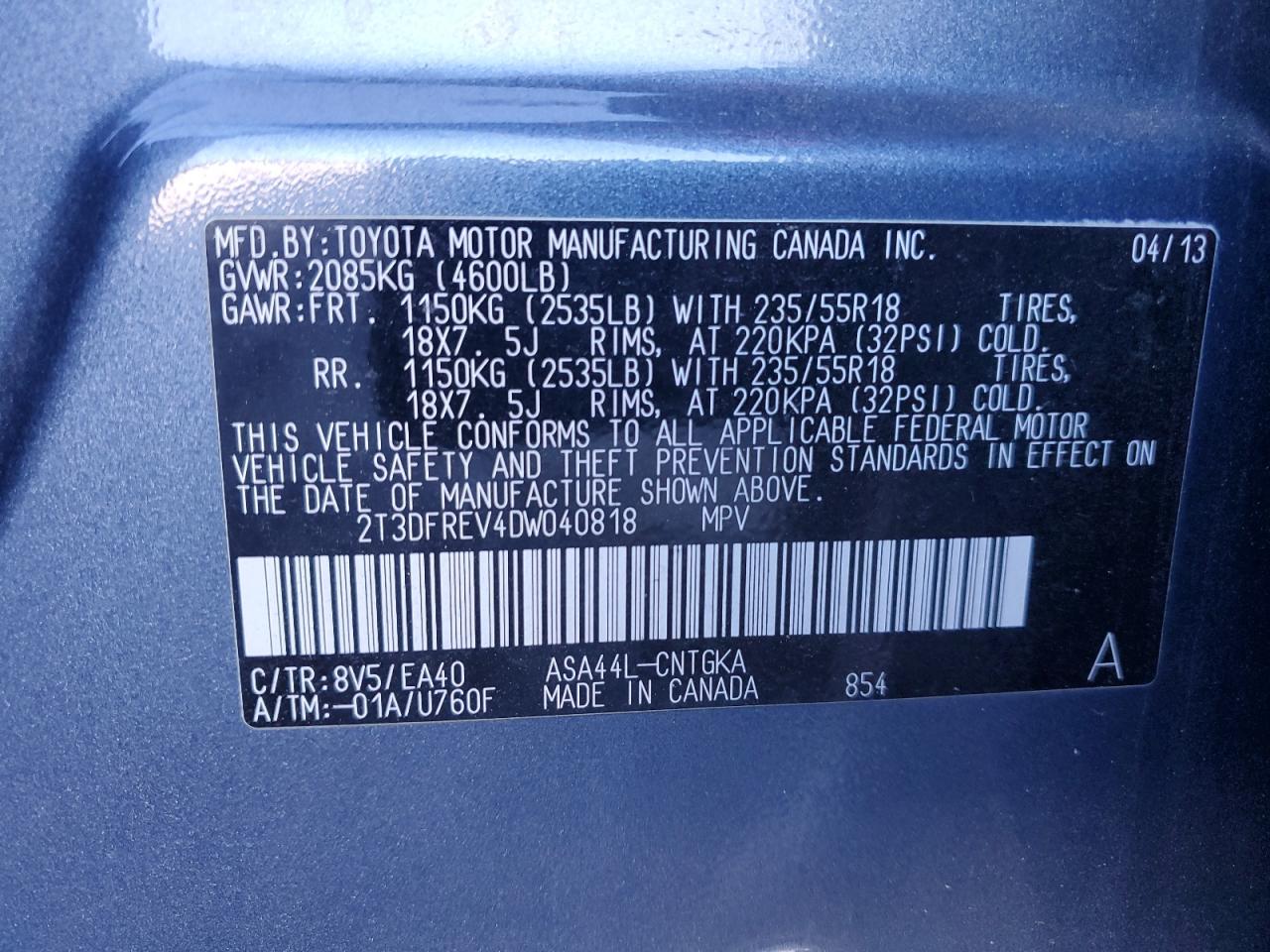2013 Toyota RAV 4 - Image 13