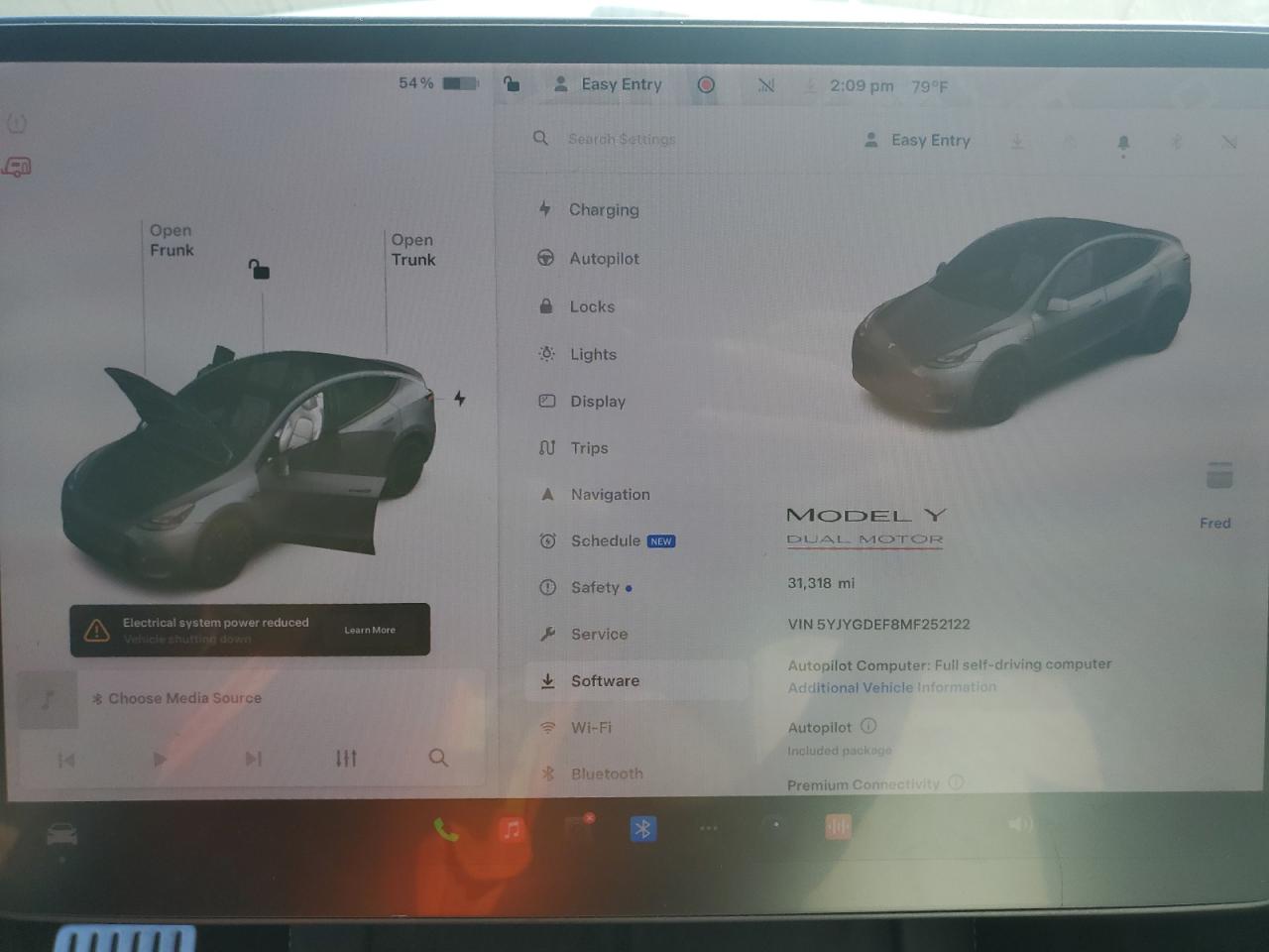 5YJYGDEF8MF252122 2021 Tesla Model Y