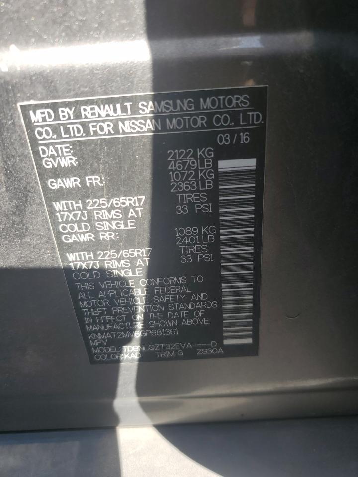 KNMAT2MV6GP681361 2016 NISSAN ROGUE - Image 15