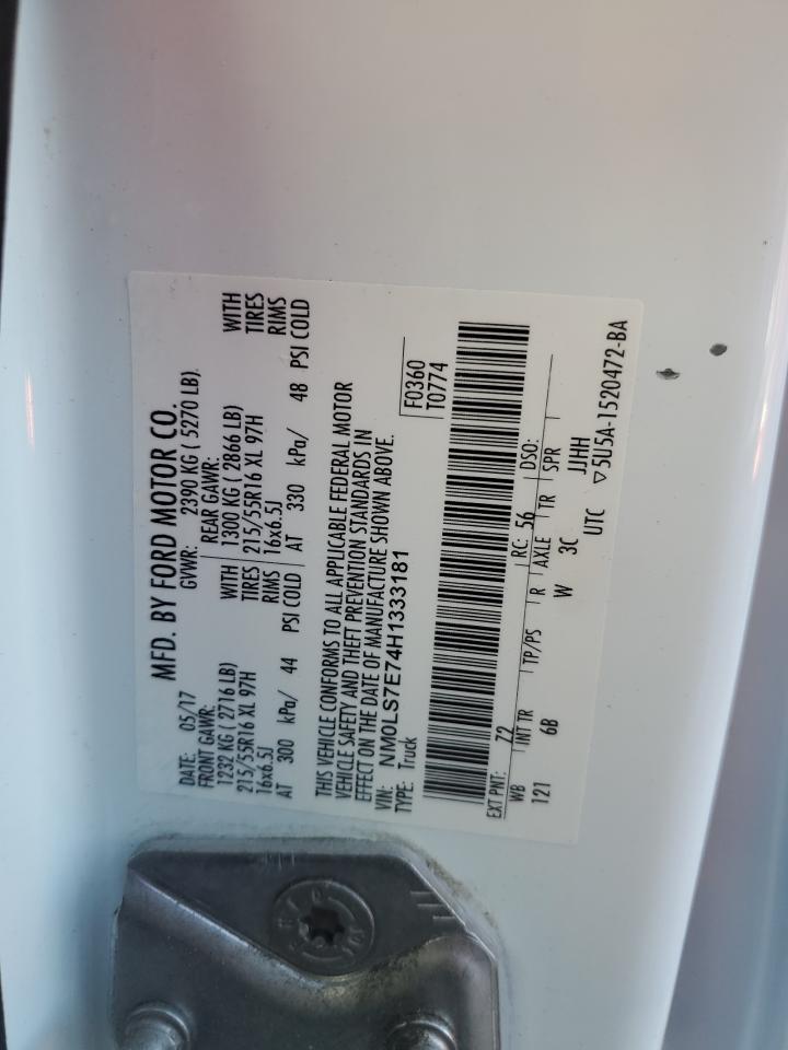 NM0LS7E74H1333181 2017 Ford Transit Connect Xl