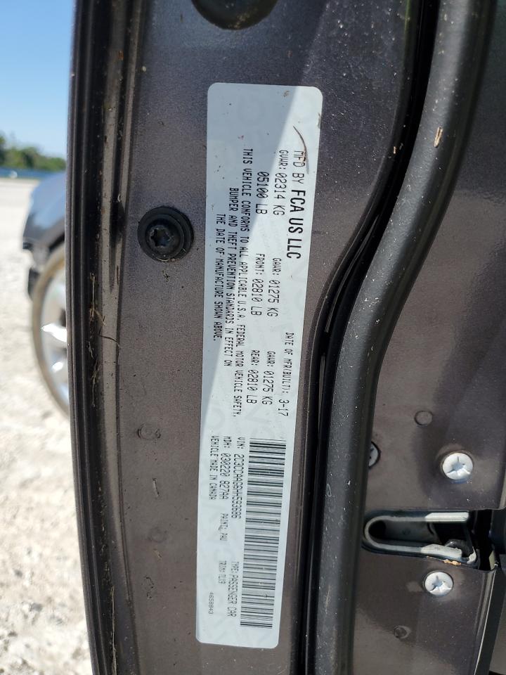 2017 Chrysler 300 Limited VIN: 2C3CCAAG6HH593686 Lot: 75472064