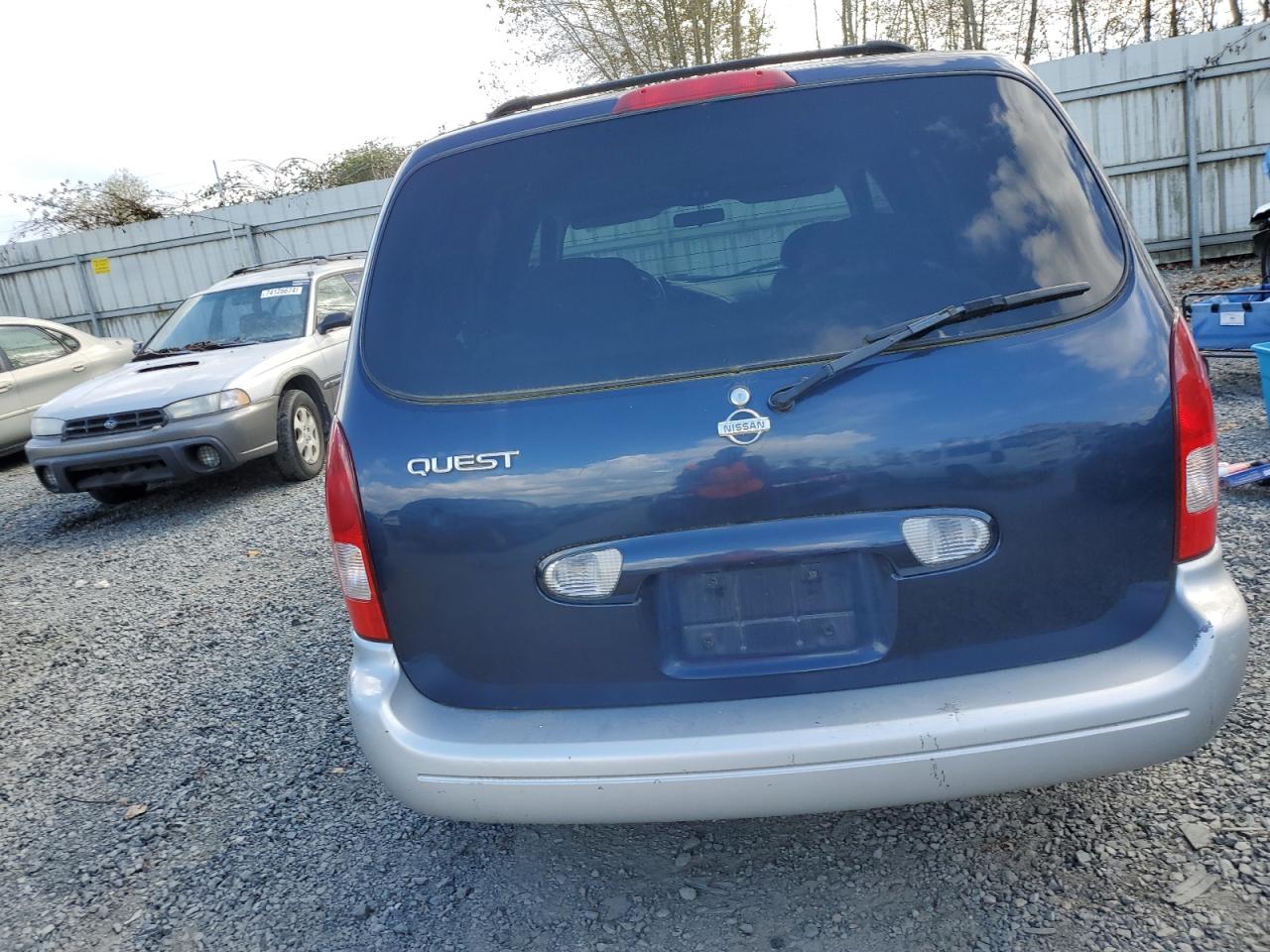 2001 Nissan Quest Gxe VIN: 4N2ZN15T91D812342 Lot: 74511314