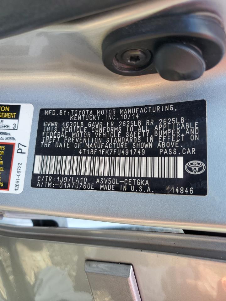 4T1BF1FK7FU491749 2015 Toyota Camry Le