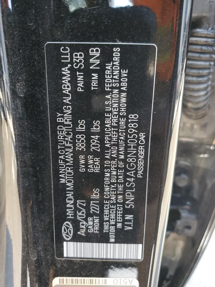 5NPLS4AG8NH059818 2022 Hyundai Elantra Sel