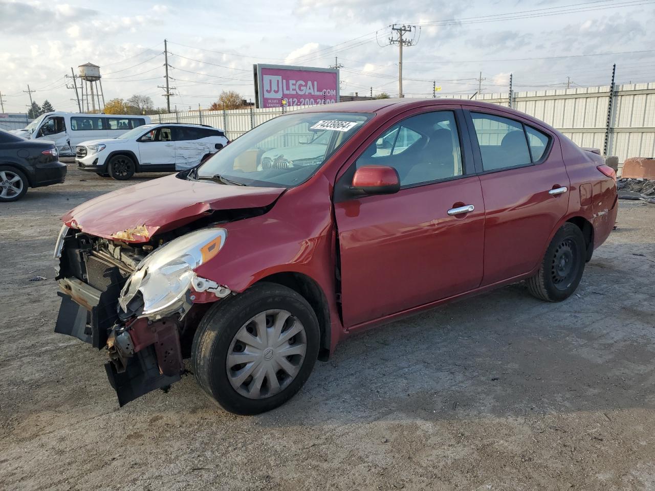 2014 Nissan Versa S იყიდება Dyer-ში, IN - Front End