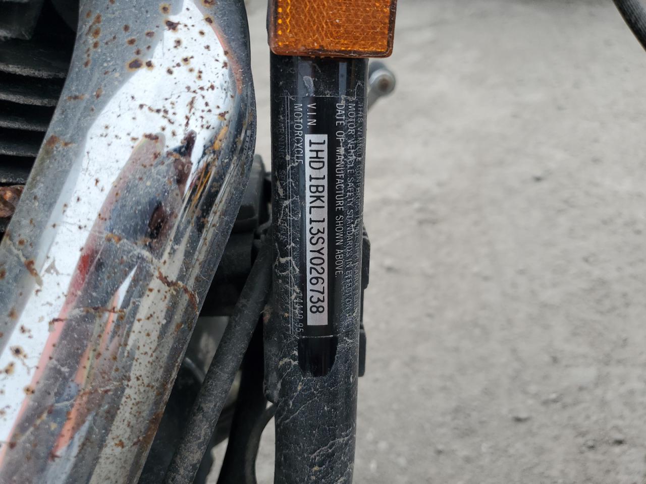 1995 Harley-Davidson Fxst Custom VIN: 1HD1BKL13SY026738 Lot: 76439764