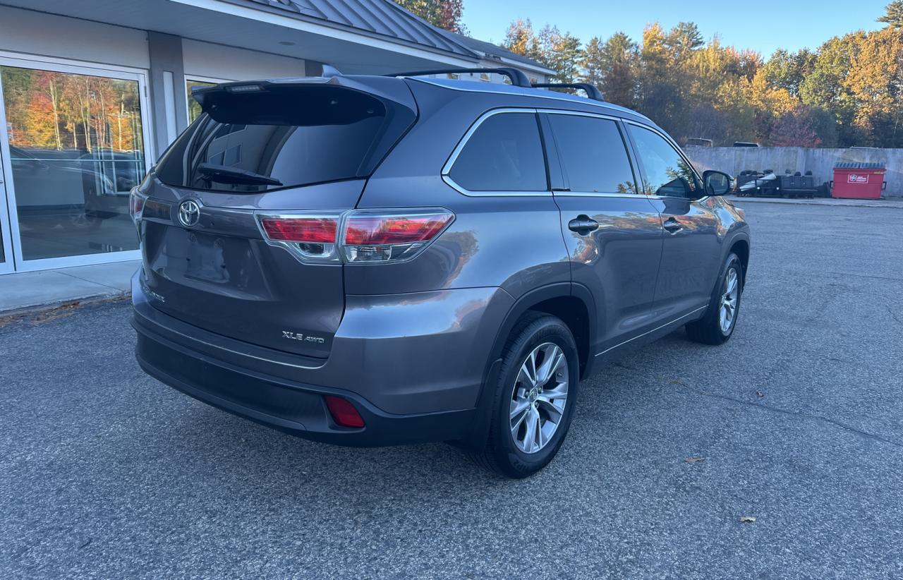 2014 Toyota Highlander VIN: 5TDJKRFHXES066933 Lot: 76809084