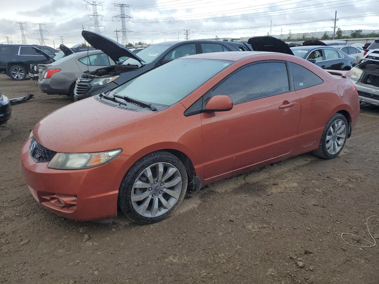 2009 Honda Civic Si na sprzedaż w Dyer, IN - Side