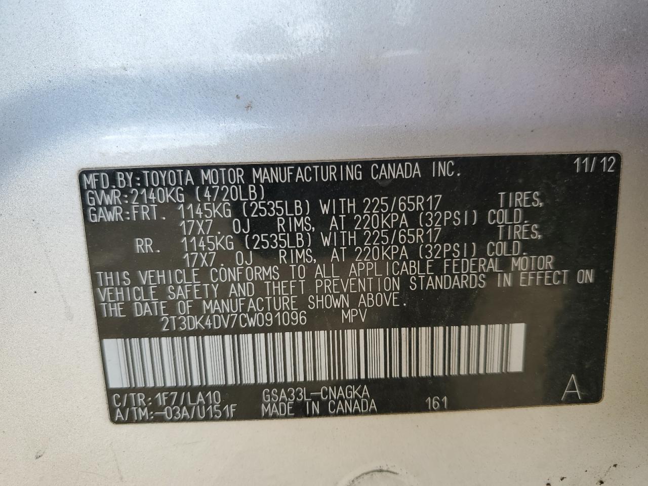 2012 Toyota RAV 4 - Image 15