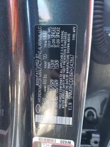 5NMJFCDE8RH342867 Hyundai Tucson SEL 14