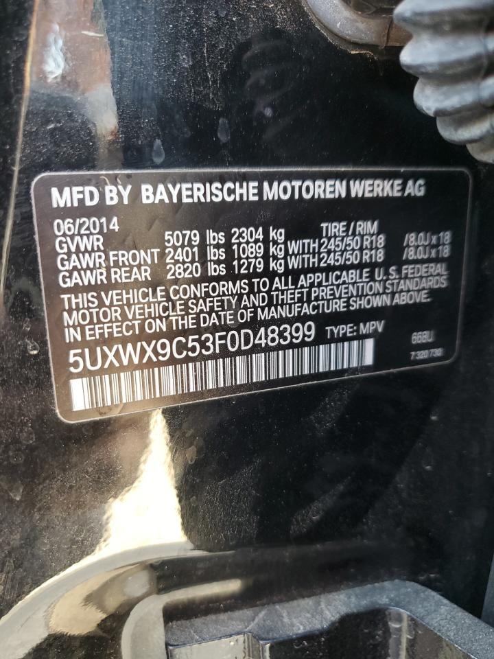 5UXWX9C53F0D48399 2015 BMW X3 xDrive28I