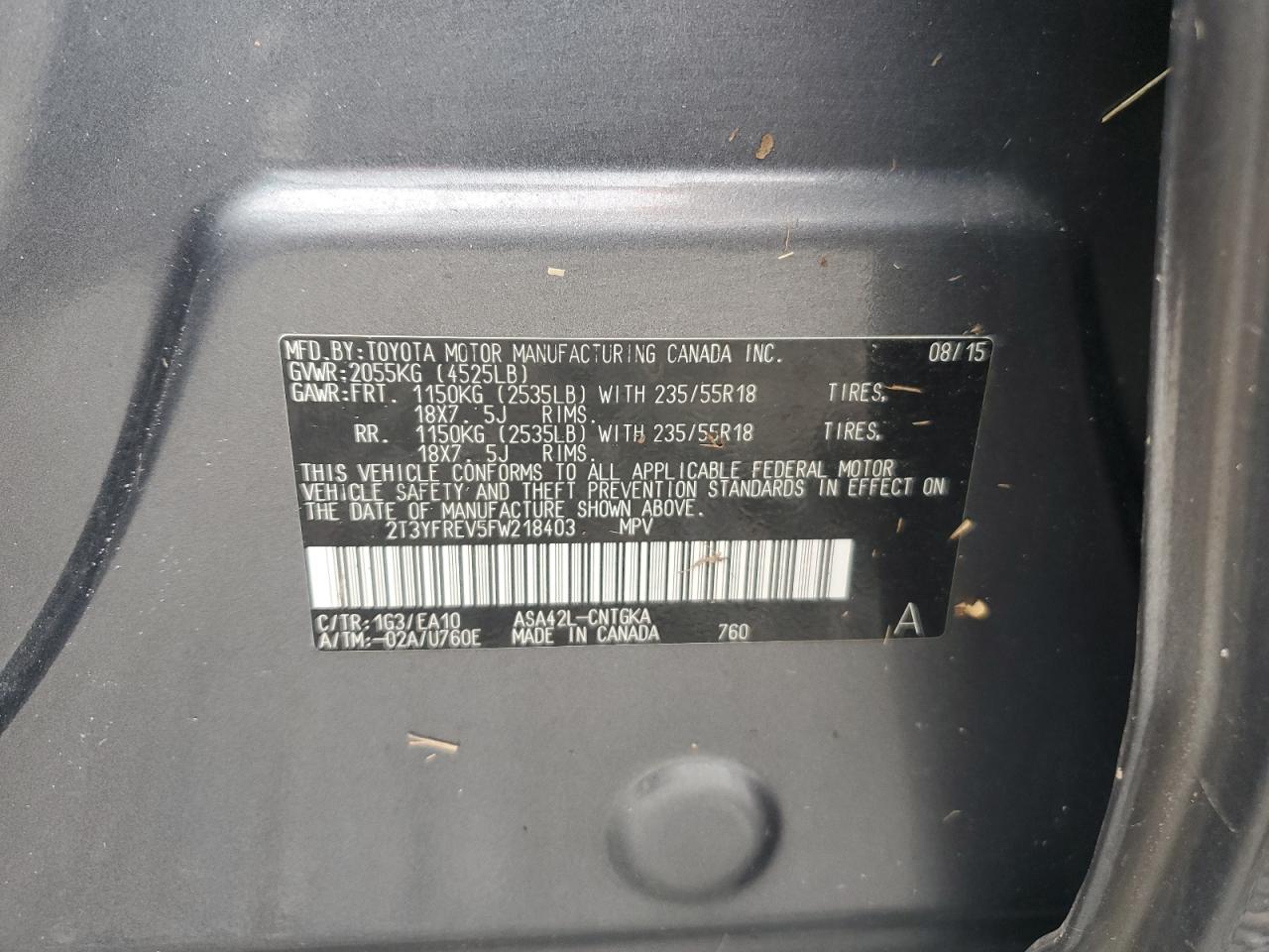 2015 Toyota RAV 4 - Image 14