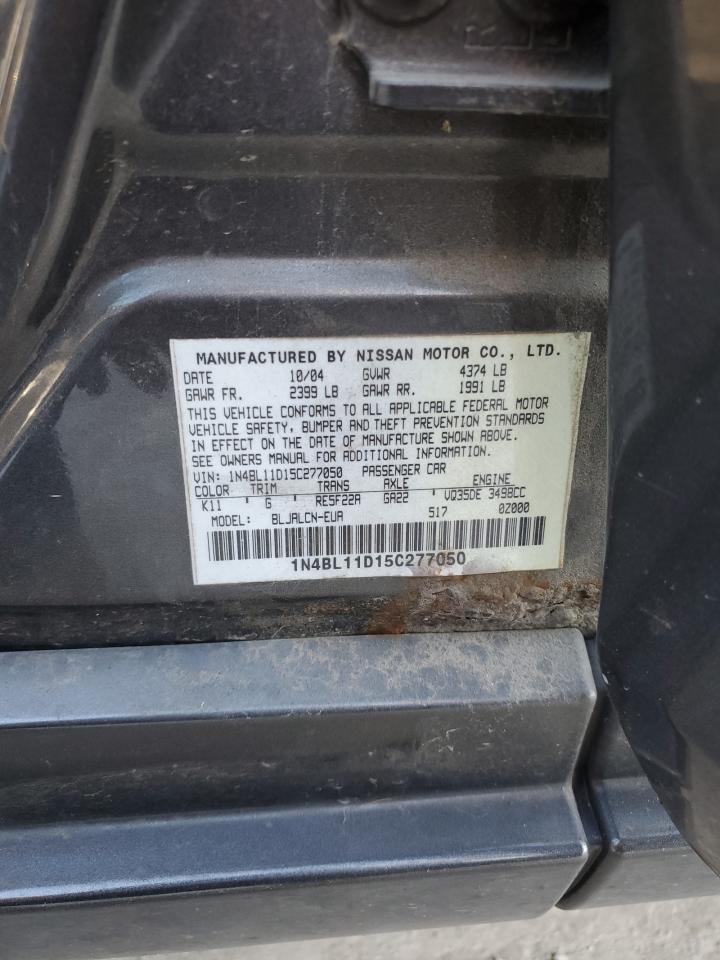 1N4BL11D15C277050 2005 Nissan Altima Se