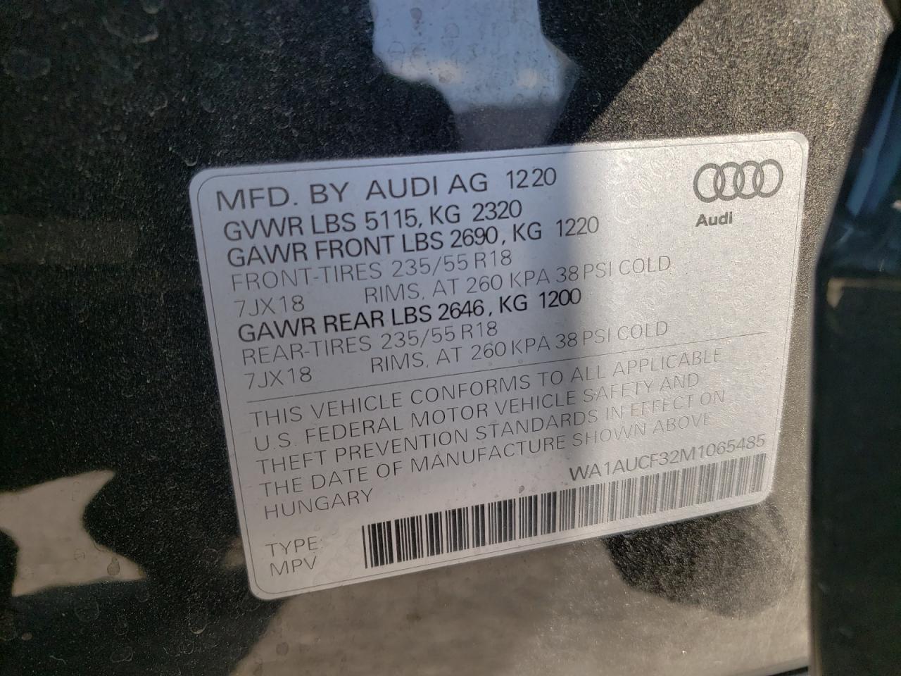 2021 Audi Q3 Premium 40 VIN: WA1AUCF32M1065485 Lot: 75324774