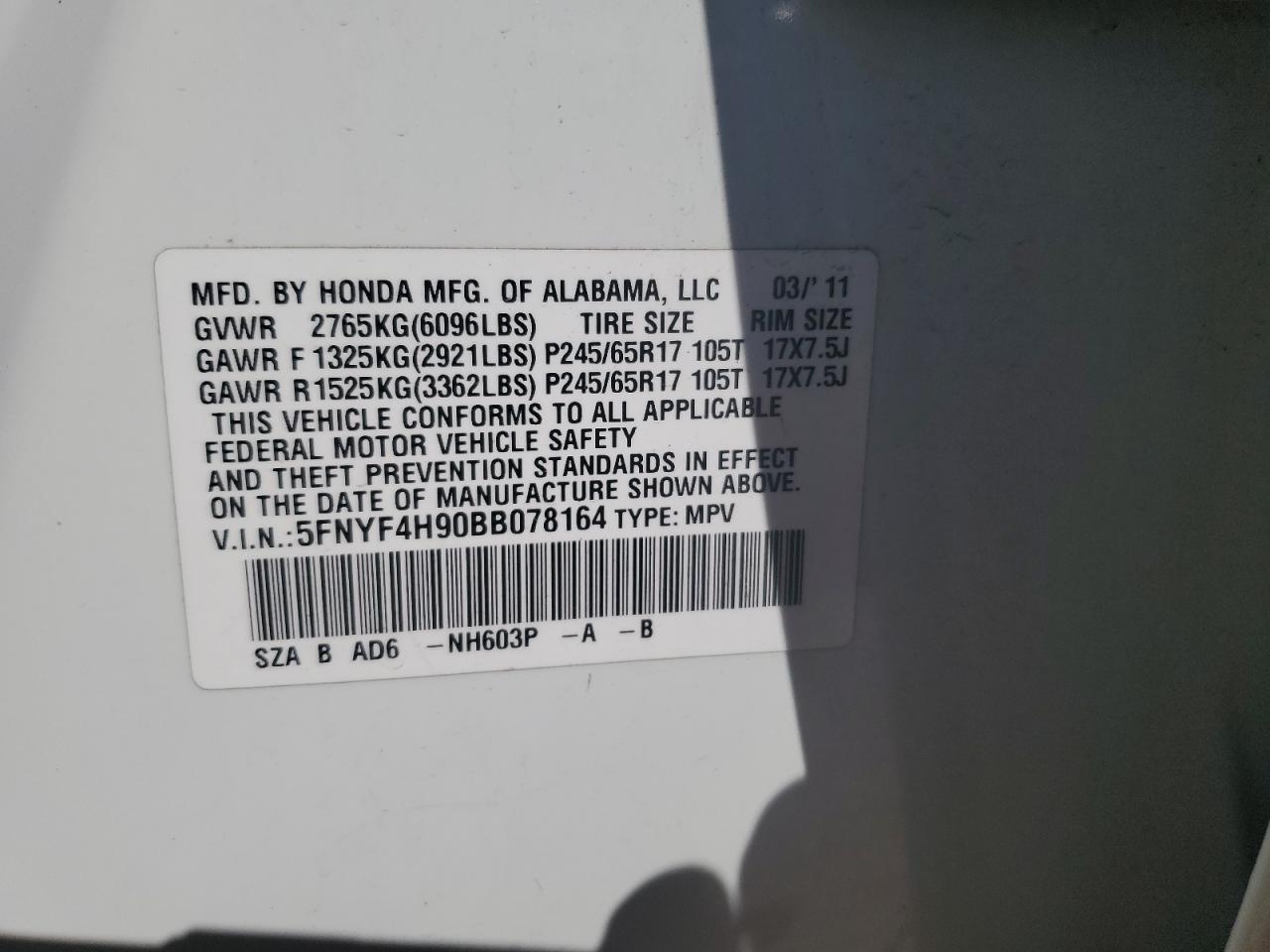 2011 Honda Pilot - Image 15