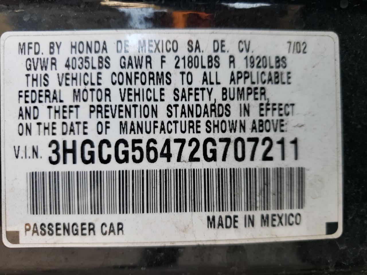 2002 Honda Accord - Image 15