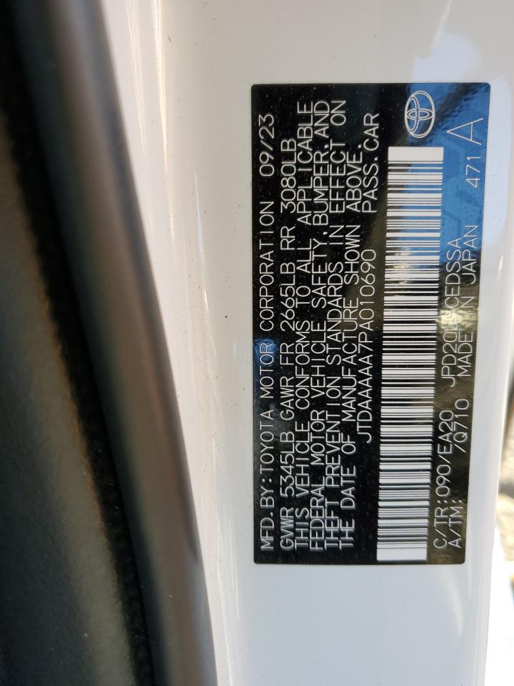 JTDAAAAA7PA010690 2023 Toyota Mirai Xle