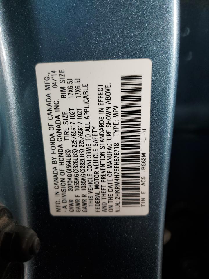 2HKRM4H76EH678718 2014 Honda Cr-V Exl