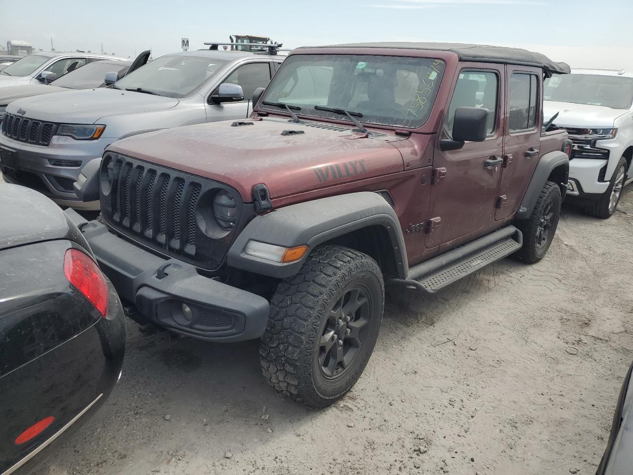 2021 Jeep Wrangler Unlimited Sport VIN: 1C4HJXDG5MW693537 Lot: 75856474