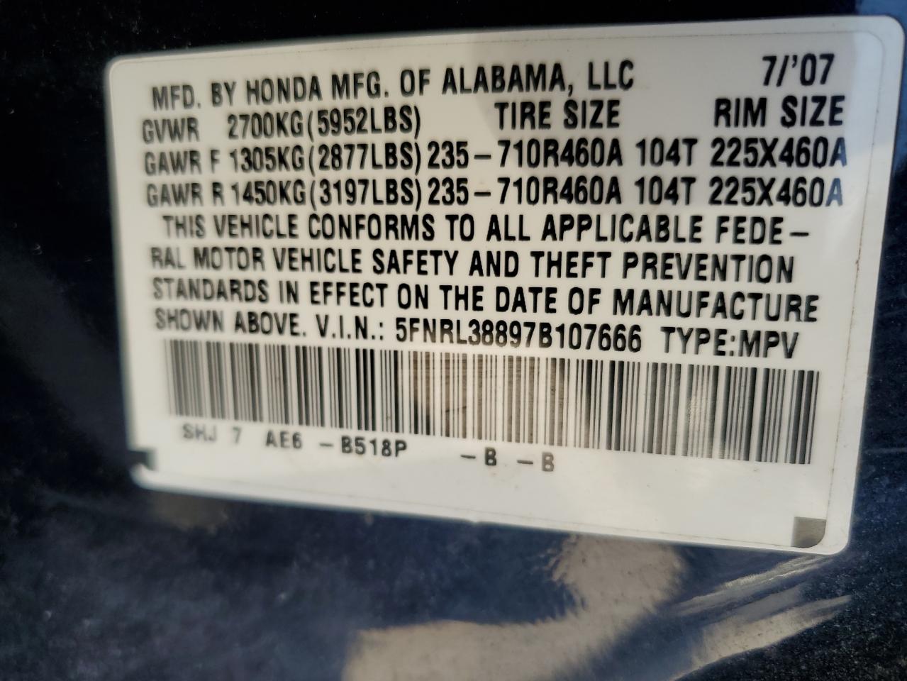 2007 Honda Odyssey - Image 13