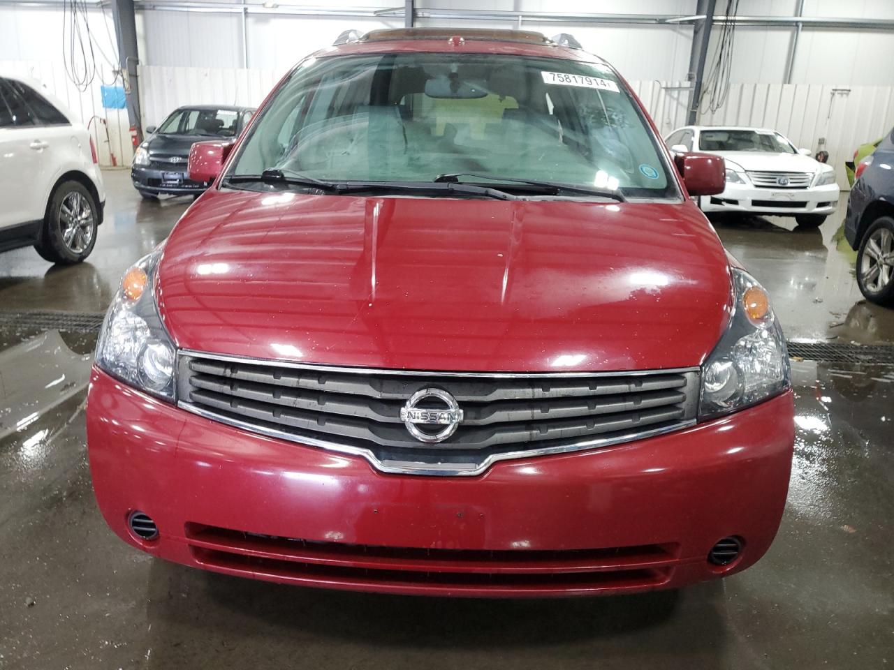 2007 Nissan Quest S VIN: 5N1BV28U17N139012 Lot: 75817914