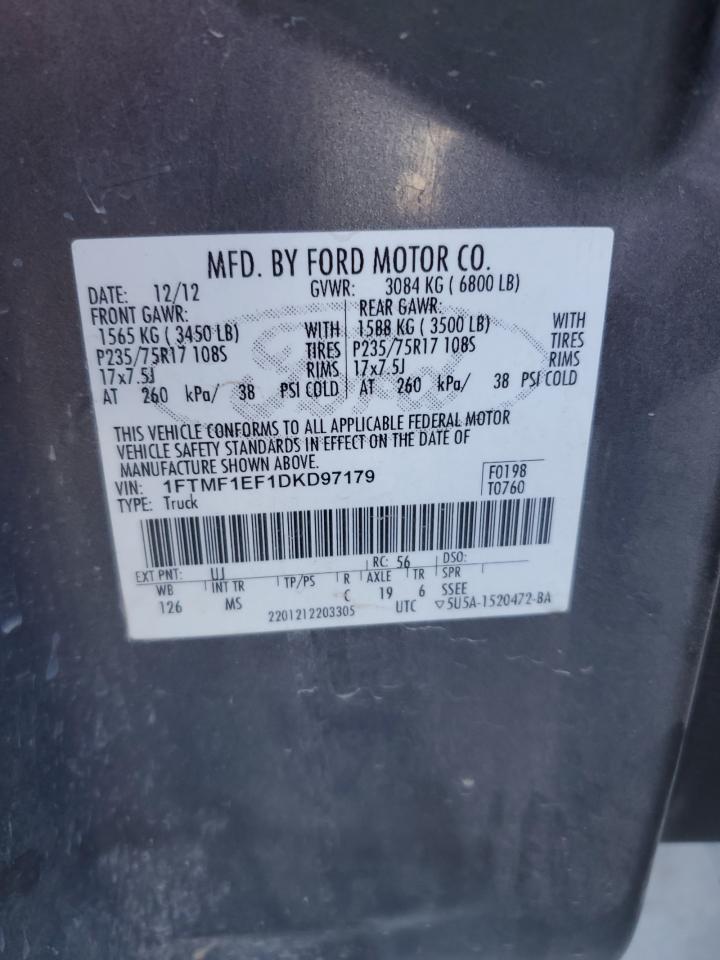 1FTMF1EF1DKD97179 2013 Ford F150