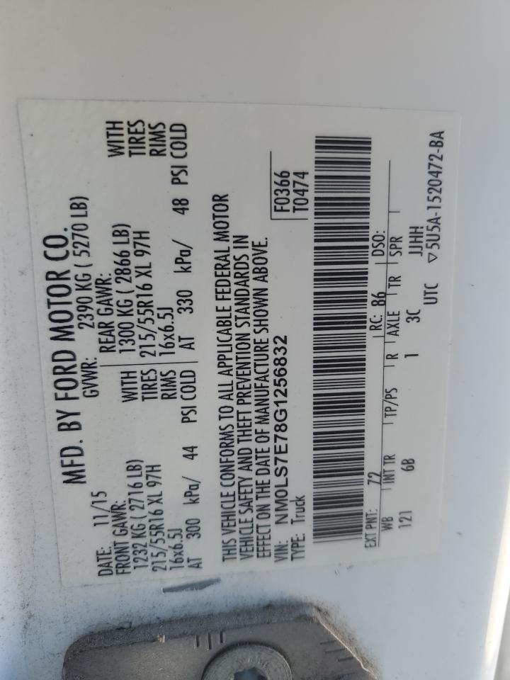 NM0LS7E78G1256832 2016 Ford Transit Connect Xl