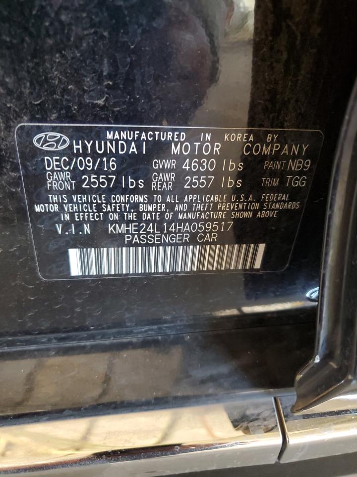 KMHE24L14HA059517 2017 Hyundai Sonata Hybrid