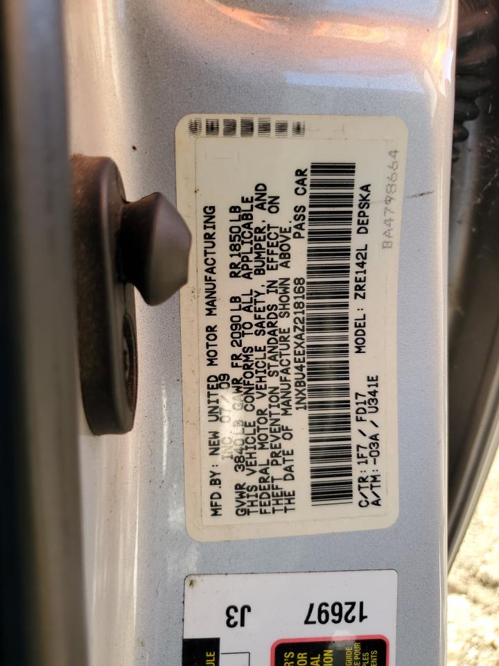 1NXBU4EEXAZ218168 2010 Toyota Corolla Base