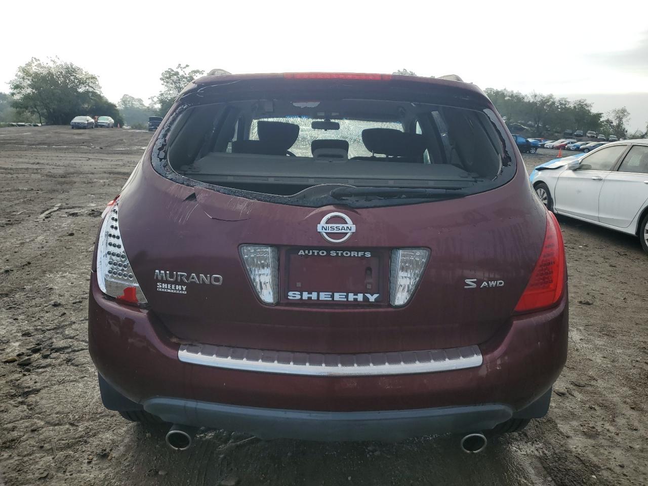 2006 Nissan Murano Sl VIN: JN8AZ08W76W506017 Lot: 74061774