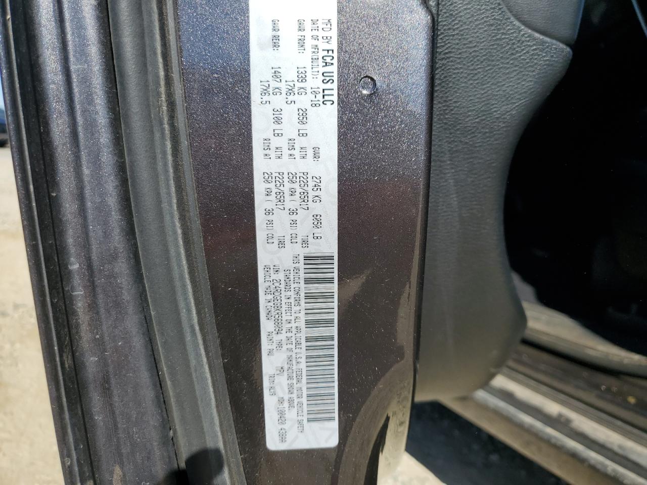 2C4RDGEG8KR568094 2019 Dodge Grand Caravan Gt