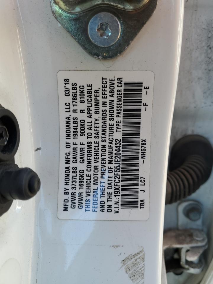 19XFC2F55JE204432 2018 Honda Civic Lx