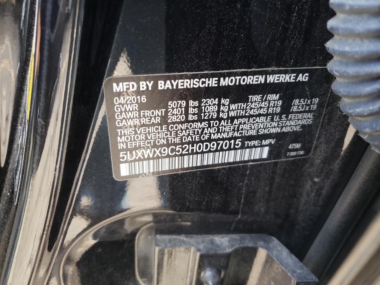 5UXWX9C52H0D97015 2017 BMW X3 - Image 13