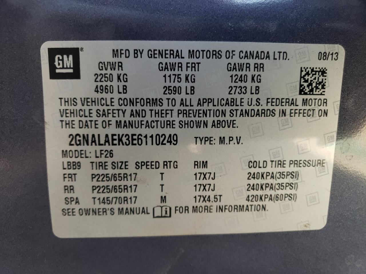 2014 Chevrolet Equinox - Image 14