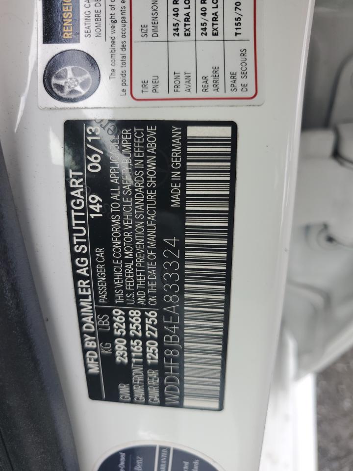 2014 Mercedes-Benz E 350 4Matic VIN: WDDHF8JB4EA833324 Lot: 76285484