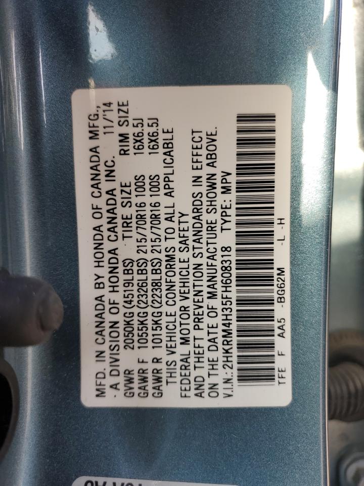 2HKRM4H35FH608318 2015 Honda Cr-V Lx