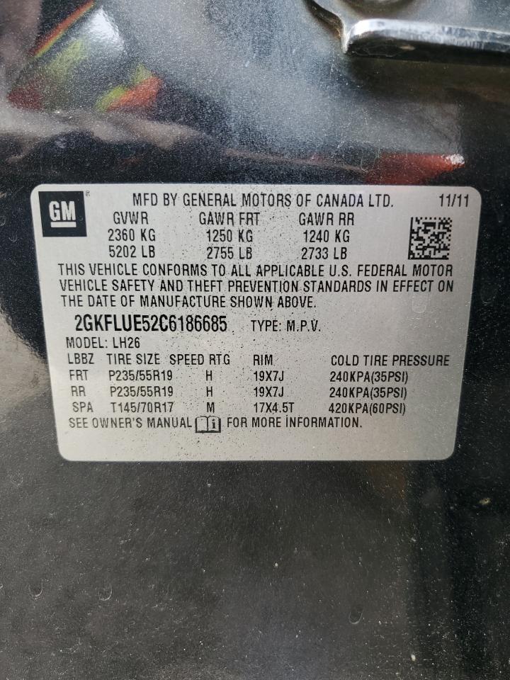 2GKFLUE52C6186685 2012 GMC Terrain Slt