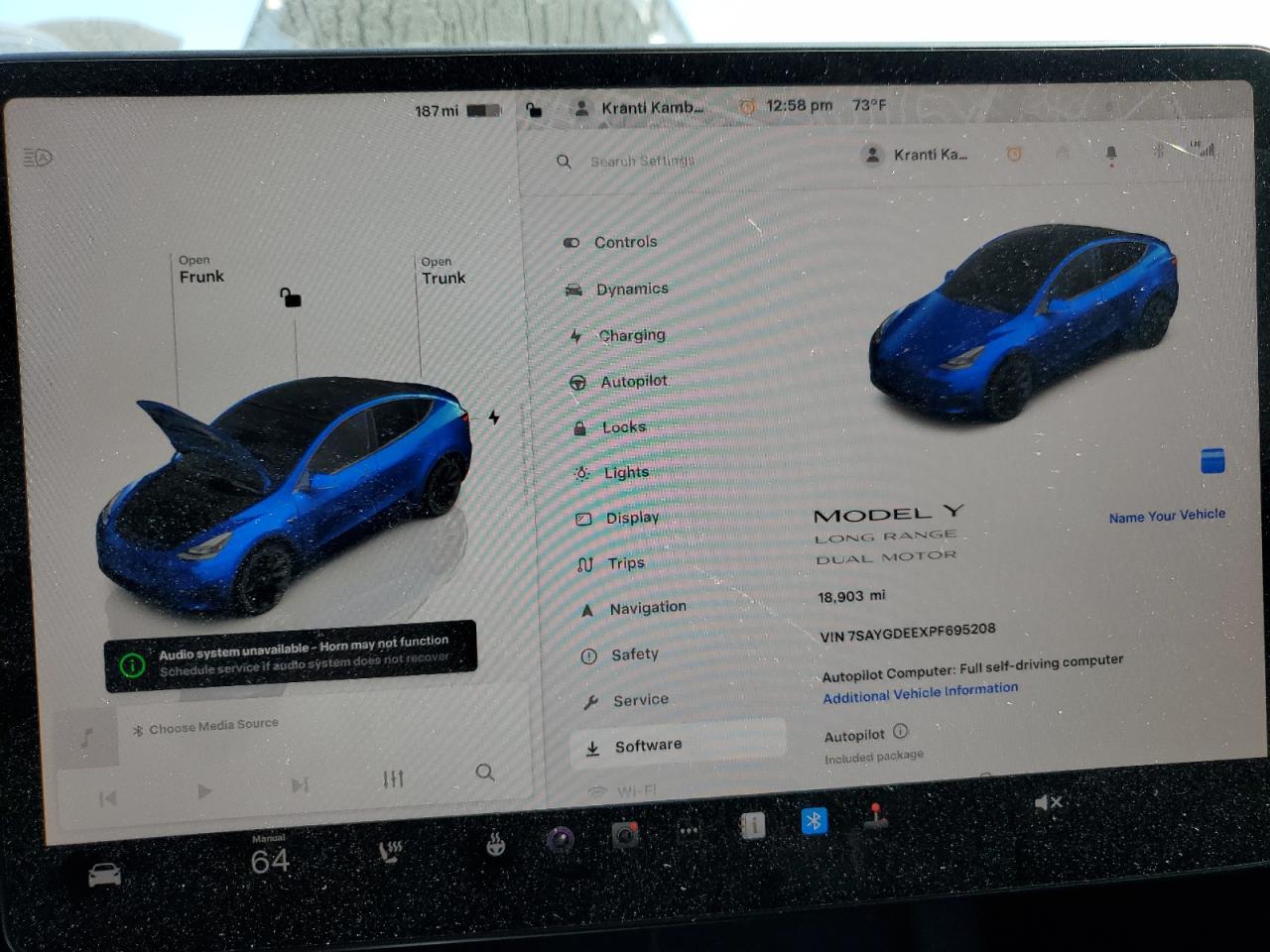 7SAYGDEEXPF695208 2023 Tesla Model Y