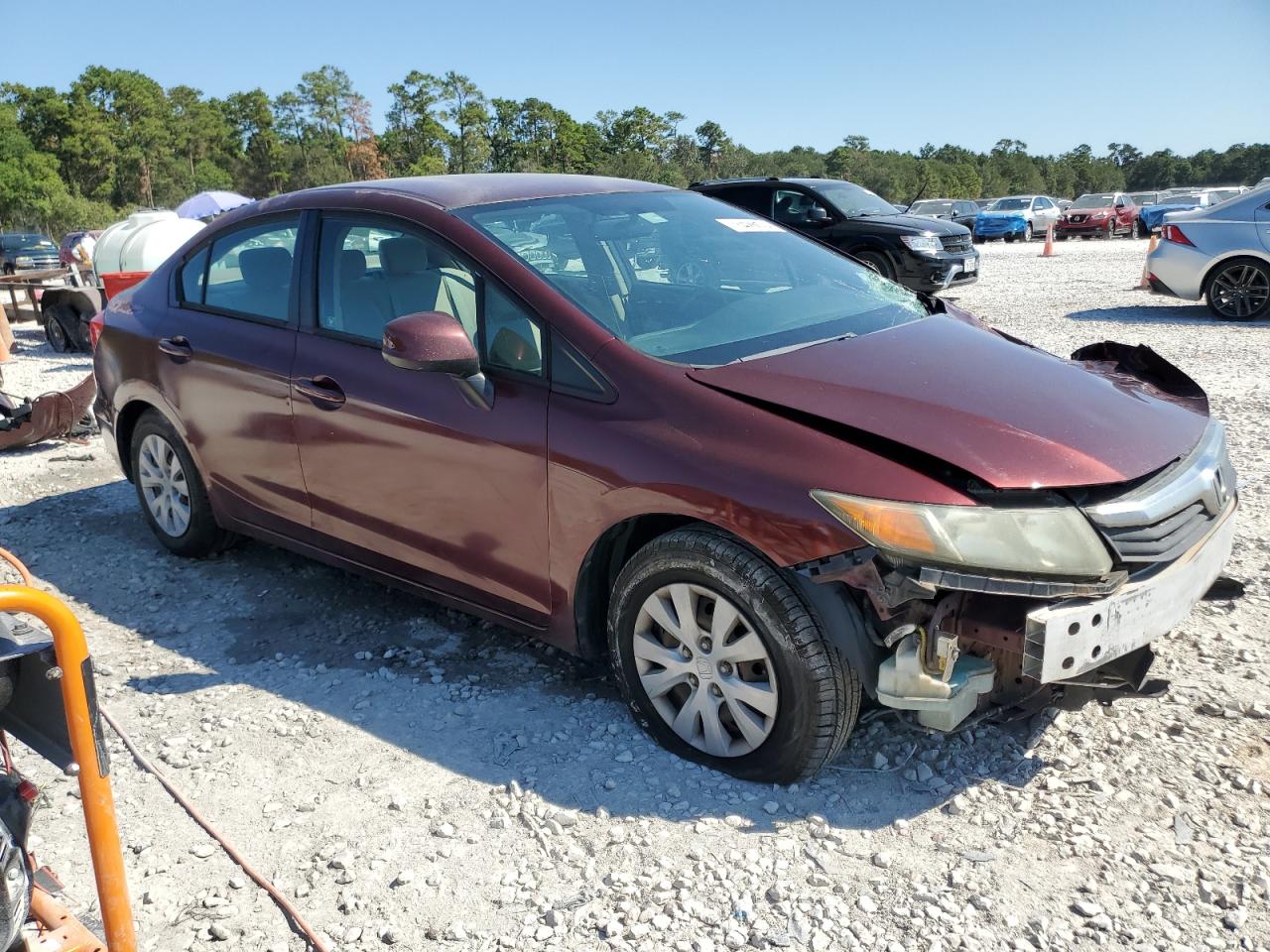 2012 Honda Civic Lx VIN: 2HGFB2F52CH600698 Lot: 75426124