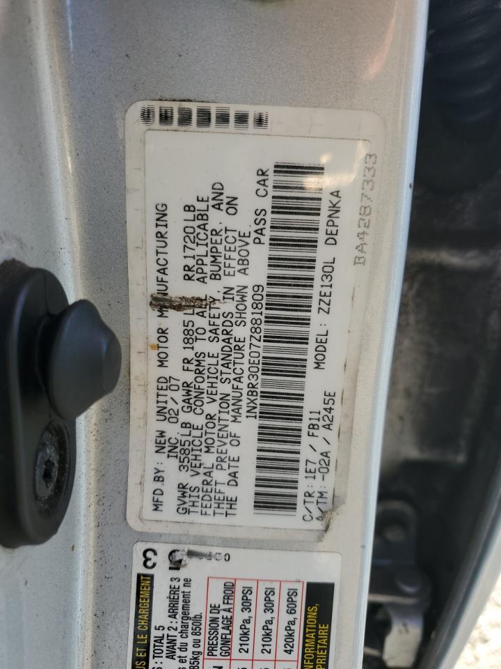 1NXBR30E07Z881809 2007 Toyota Corolla Ce