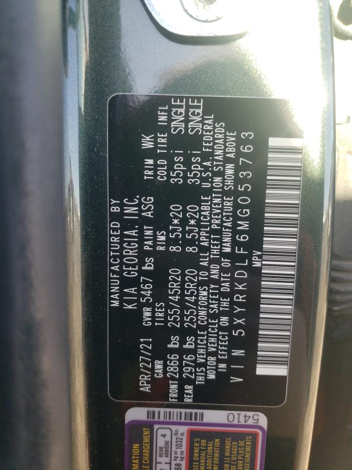 2021 Kia Sorento Sx VIN: 5XYRKDLF6MG053763 Lot: 74381804