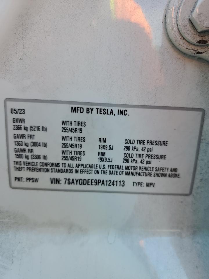 7SAYGDEE9PA124113 2023 Tesla Model Y