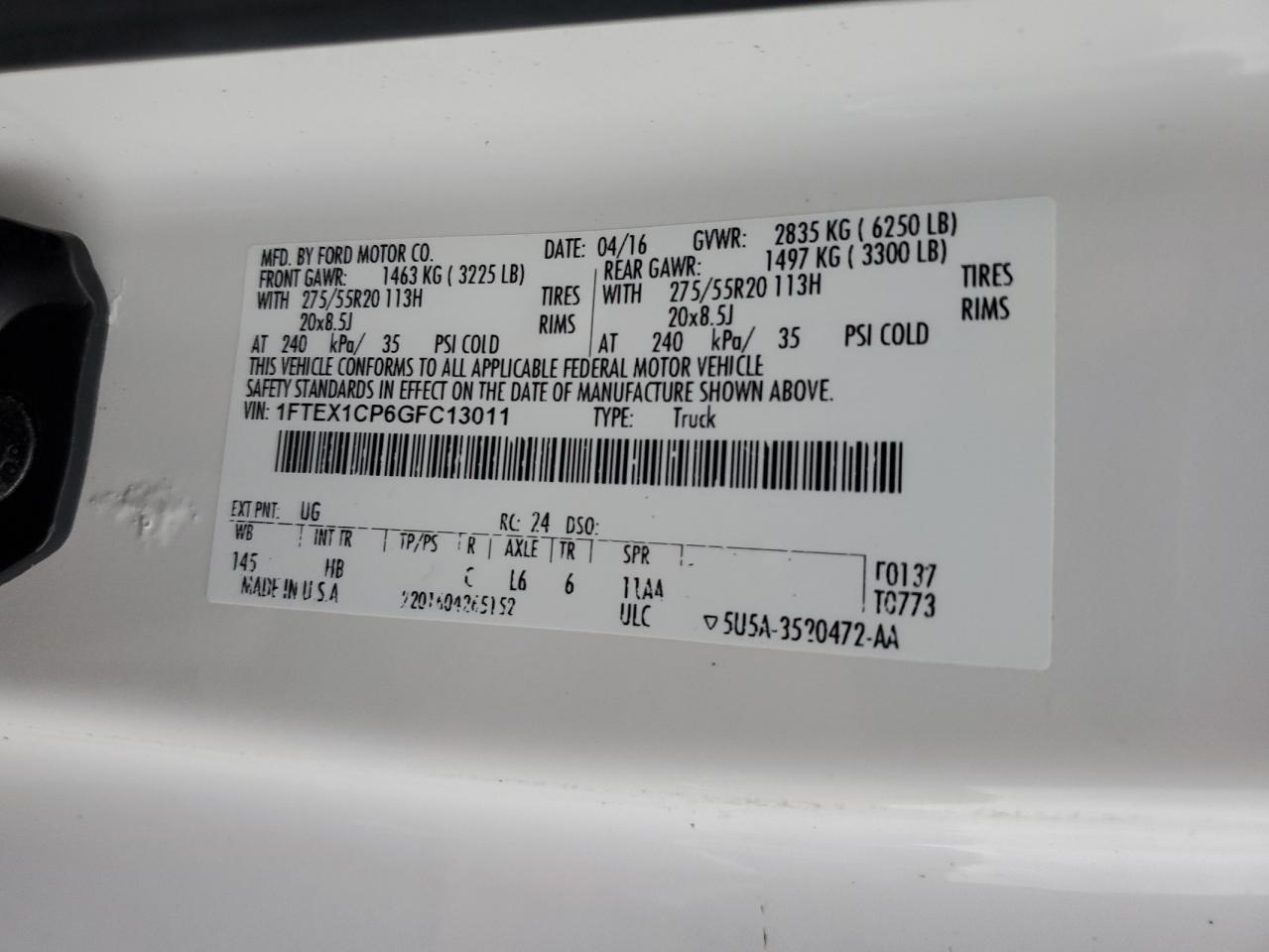 1FTEX1CP6GFC13011 2016 FORD F-150 - Image 13