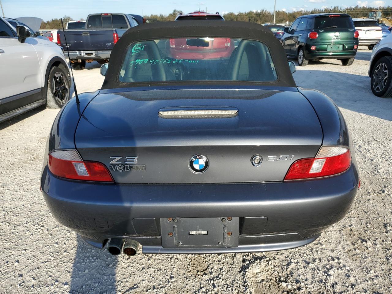 2001 BMW Z3 3.0 VIN: WBACN53451LJ57529 Lot: 76501844